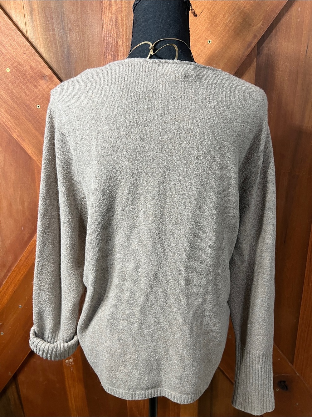 Treasure & Bond V-Neck Sweater in Taupe - Picture 5 of 6